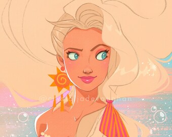 Mermaid Sundancer print