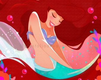 Mermaid Princess print