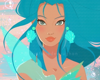 Mermaid Jade print