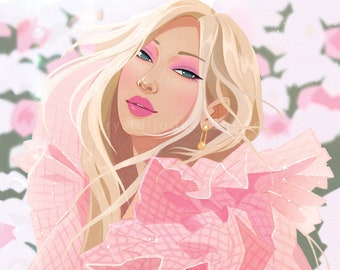 BLACKPINK Różowy nadruk