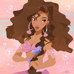 Mermaid Dune print