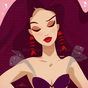 Mermaid Scarlette Fishbone print