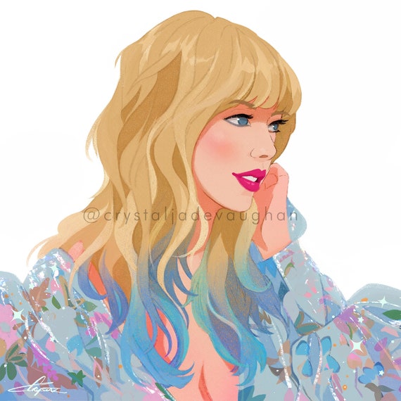 Taylor Swift Midnights Fine Art Print. Taylor Swift Artwork 