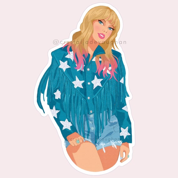 Taylor Swift Sticker, Western Stars Glitter Sticker, Deluxe Sticker,  Valentine's Sticker