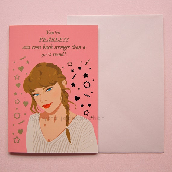 Taylor Swift Foil Greeting Card