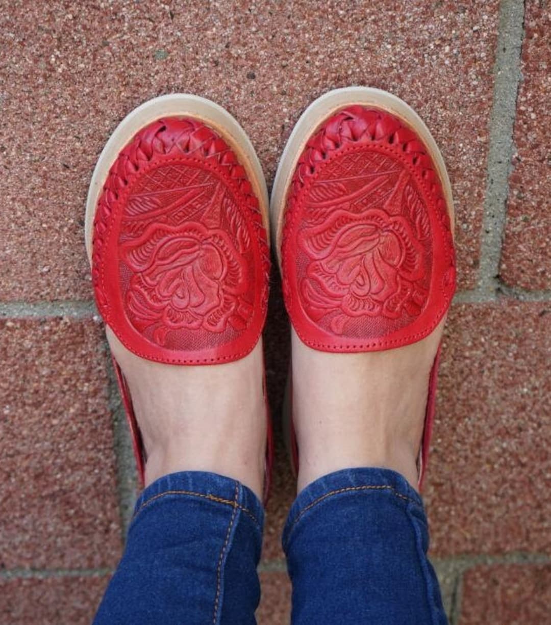 triple red huaraches