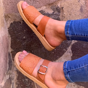 Mexico Yellow Sandal Etsy