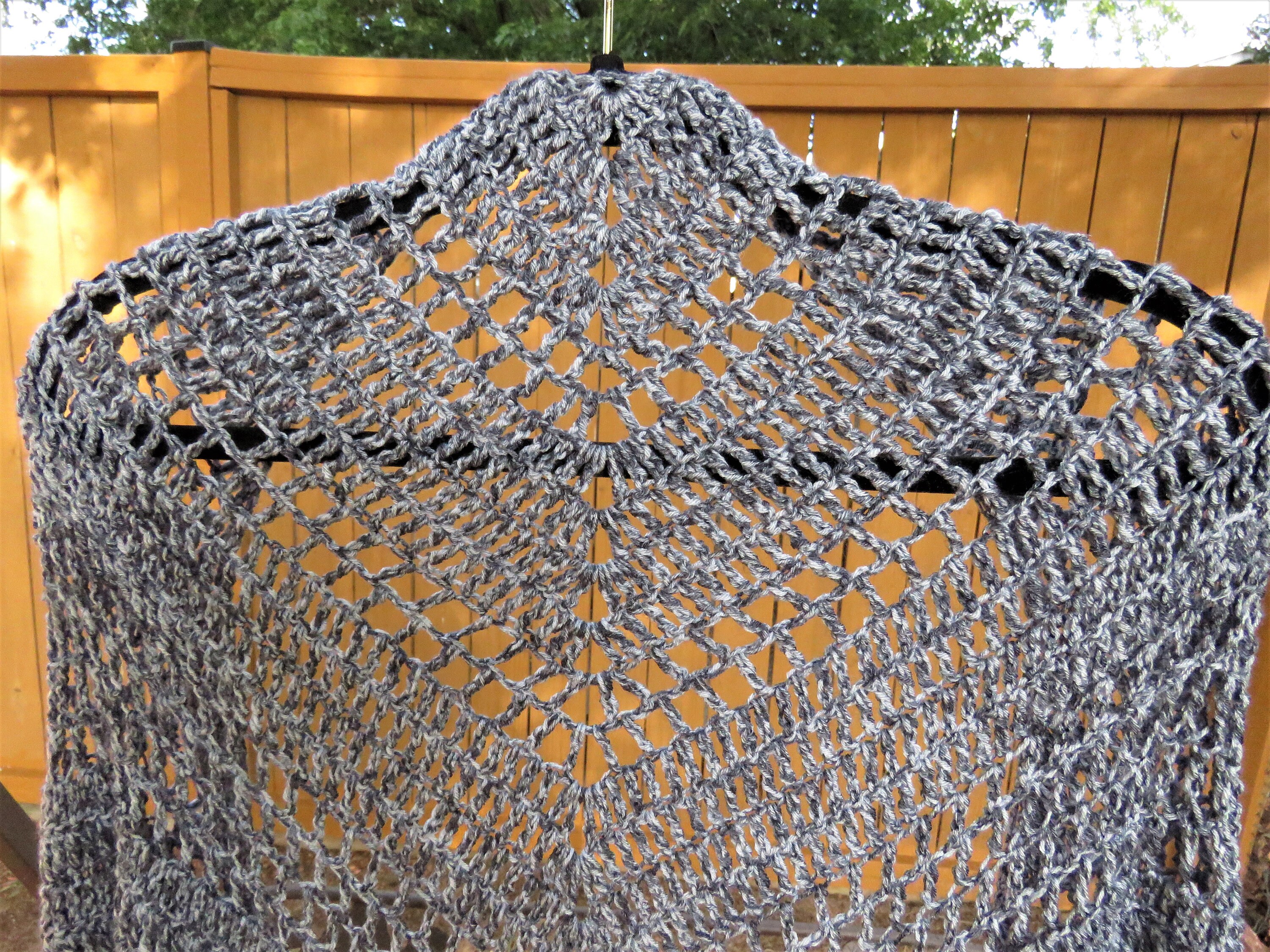 aqua blue shawl