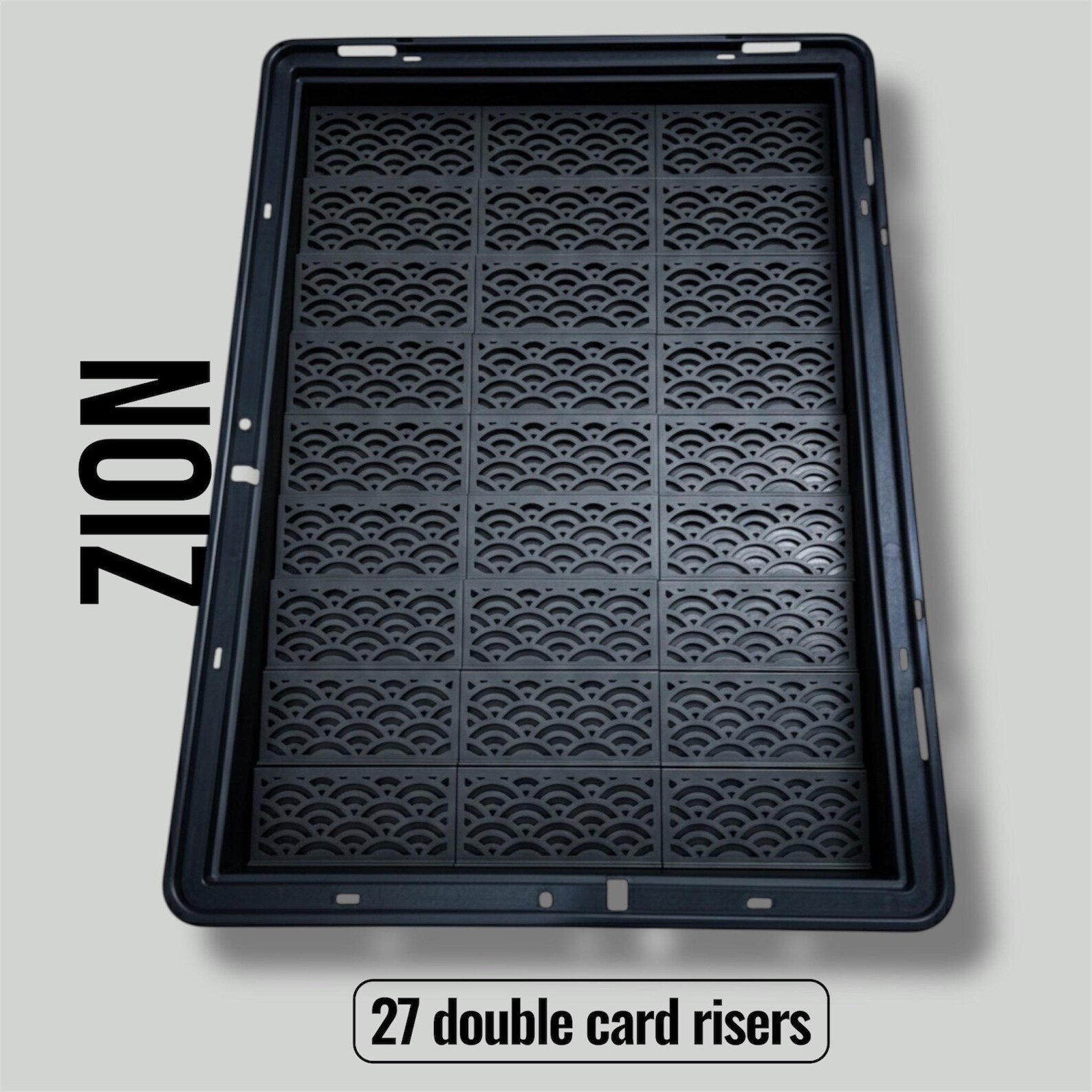 Card Case Risers Card Risers for Zion/aluminum Display Cases - Japanese Wave Pattern - Etsy