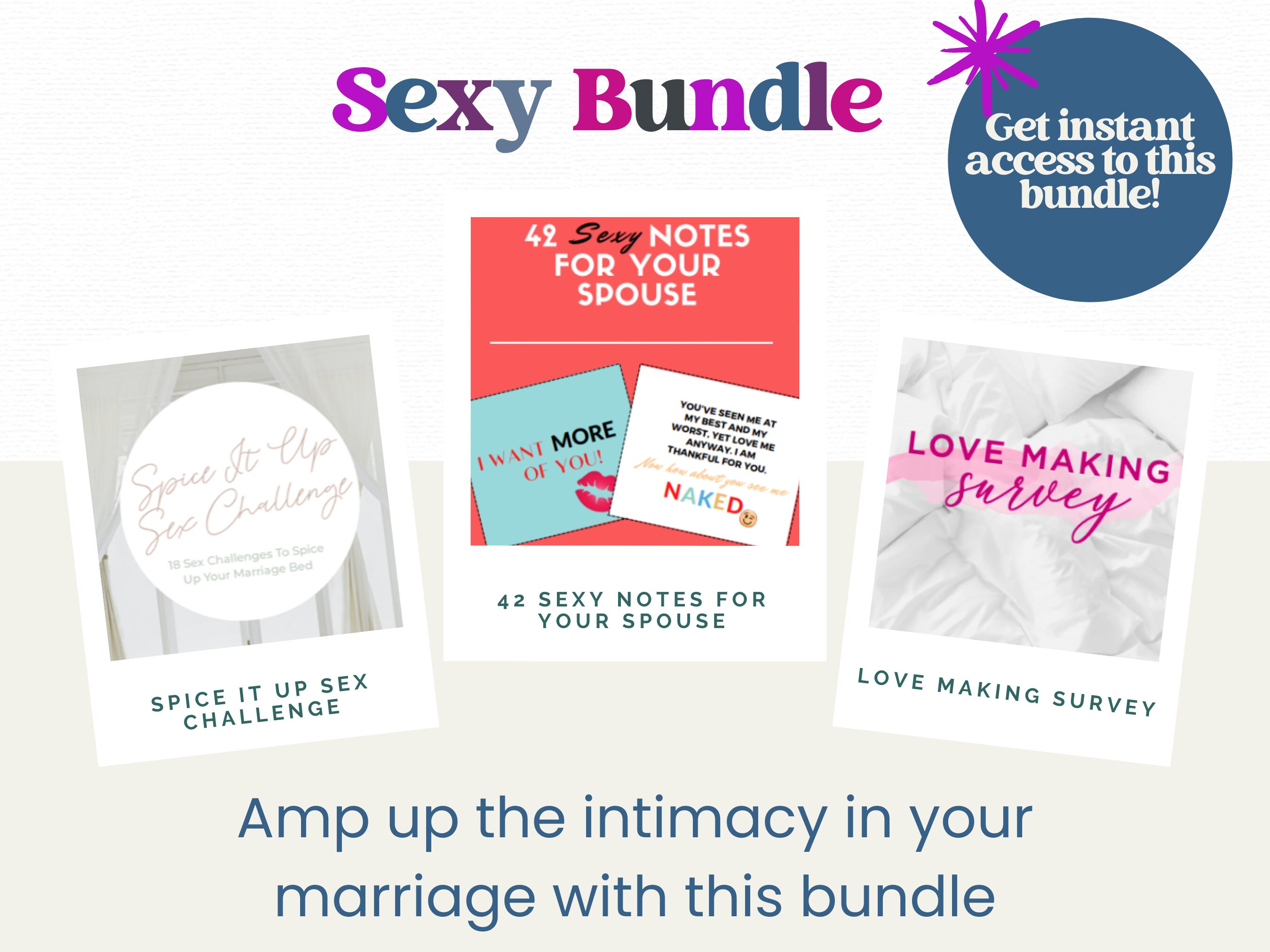 Sexy Bundle 3 Resources to Spice up Your Sex Life