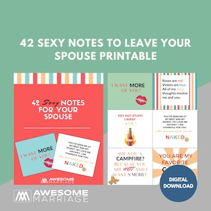 42 Sexy Notizen für Ihren Ehepartner zum Ausdrucken | Niedlich, Punny, Sexy Notizen für Ihren Ehepartner!