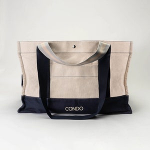 Premium Large Canvas Tote Bag | Boat Bag| Huge Tote | Heavy Duty | Zippered Inside Pocket