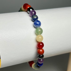 6mm Natural Chakra Crystal Bracelet