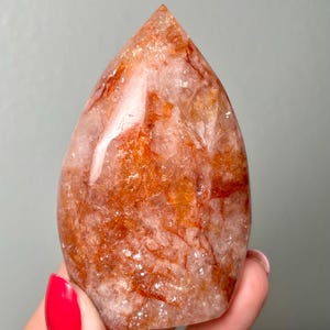 Fire Quartz Crystal Flame