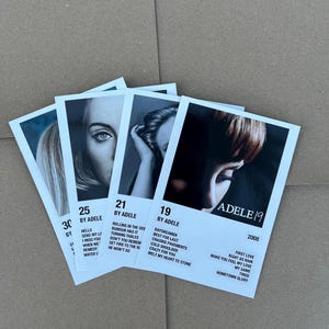 Adele Digital Album Prints