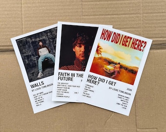 Wydruki na okładkach albumów Louisa Tomlinsona