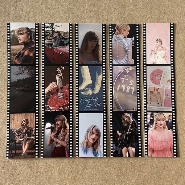 Taylor Swift Photo Strips Bookmarks