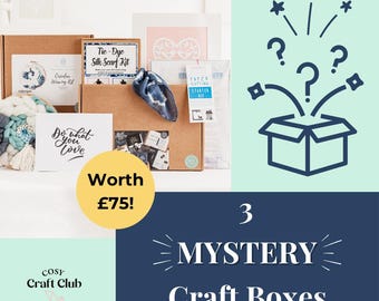 3 Mystery Craft Kits from Cosy Craft Club