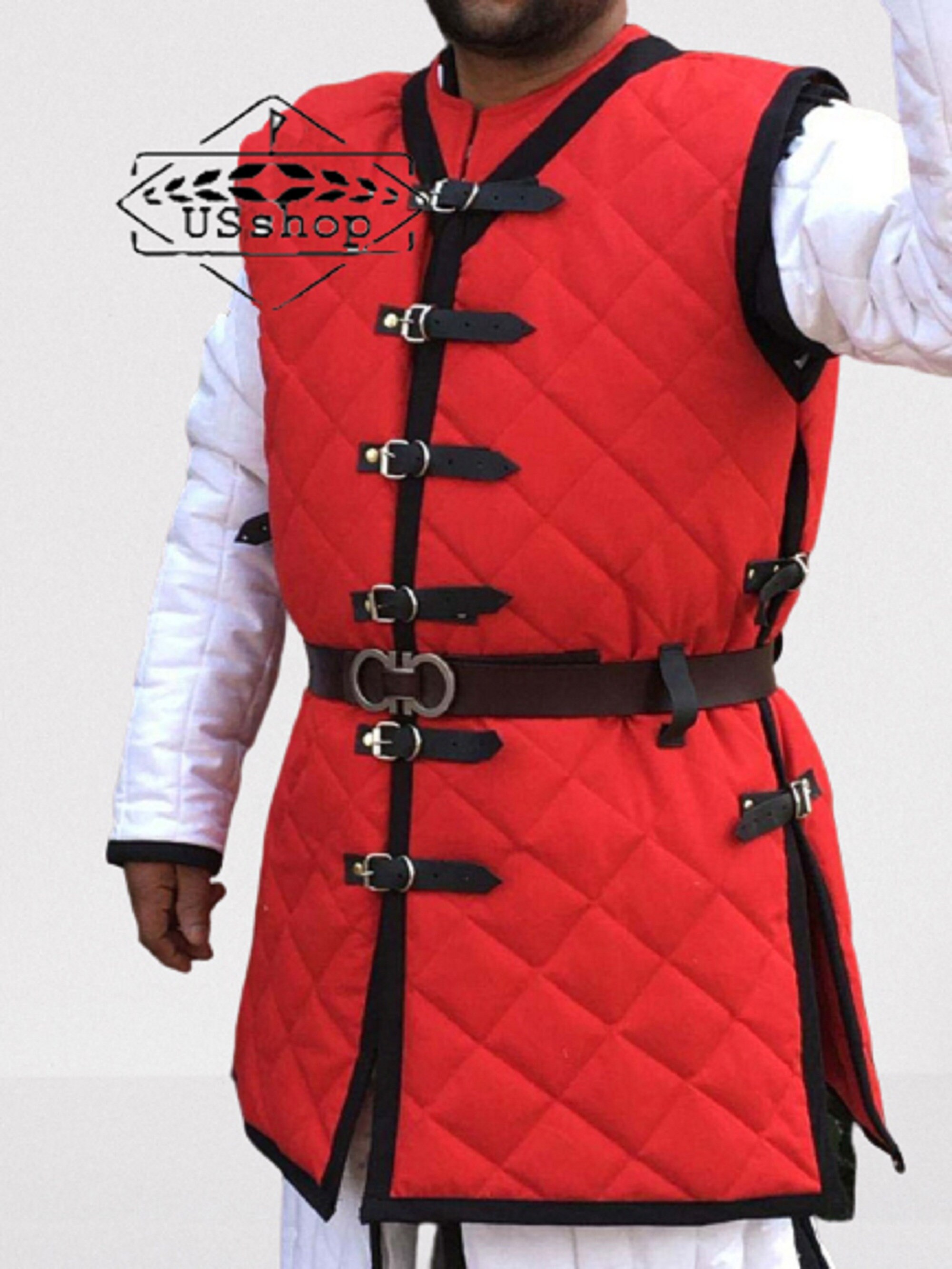 Medieval Gambeson sleeveless Gambeson Padded Under Armor Etsy