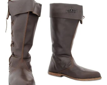 medieval lace up boots