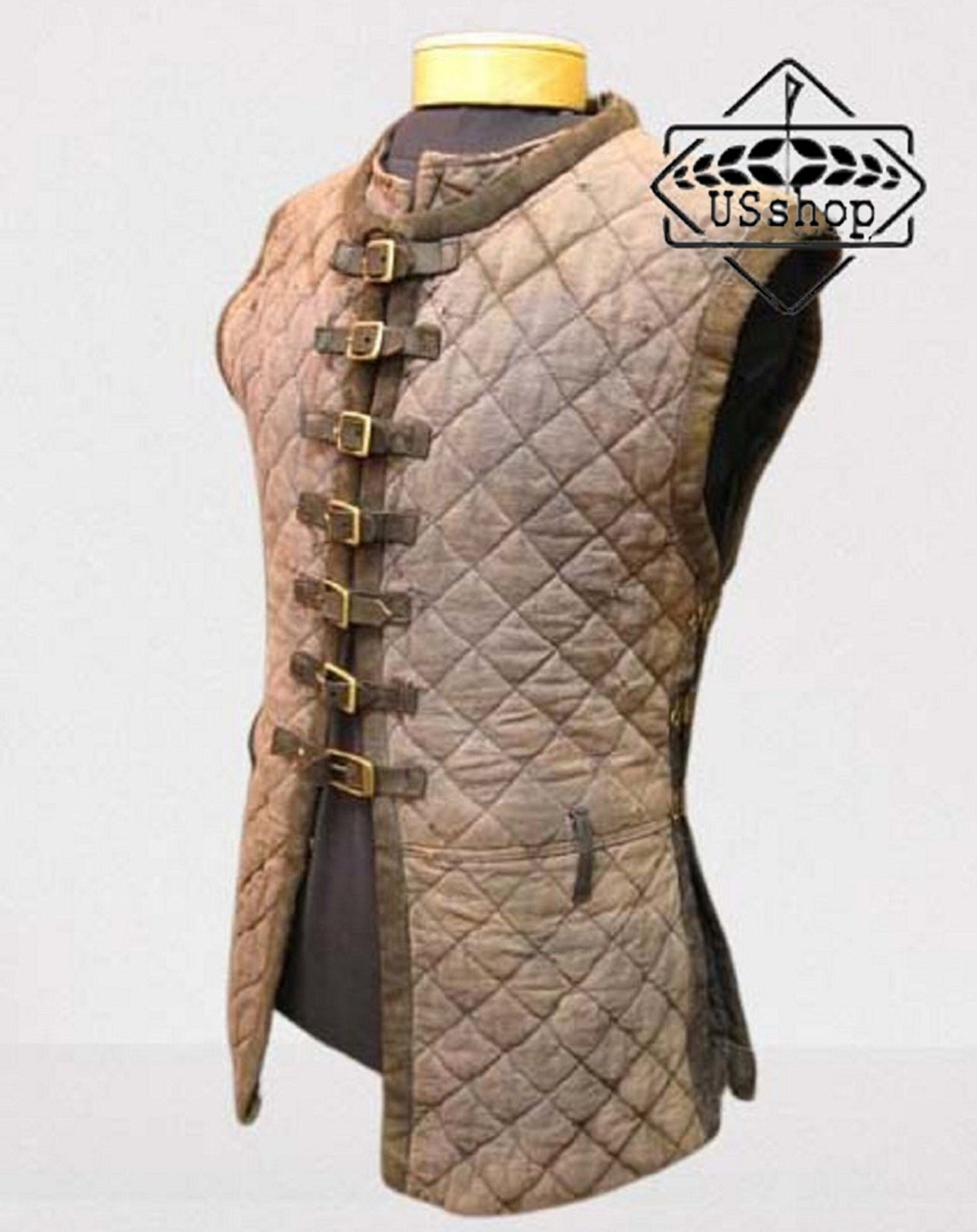 Medieval Gambeson sleeveless Gambeson Padded Under Armor Etsy