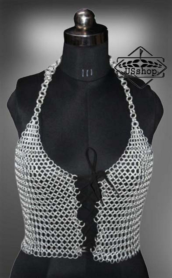 Chainmail Top, Chainmail Top for Women , Metal Aluminium Wire ,10mm Ring Chain  Mail Top -  Canada