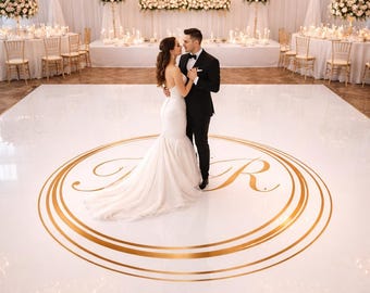 Custom Wedding Dance Floor Decal, Gloss Vinyl Wrap