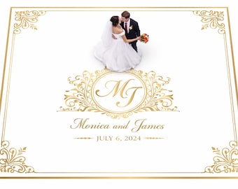 Full Print Custom Wedding Decal Dance Floor Wrap Gloss Removable Vinyl. Wedding Dancefloor design. Free Shipping