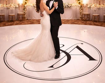 Custom Wedding Dance Floor Wrap, Gloss Vinyl Decal