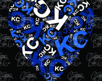 Team Herzen | KC Royals | Digitaler Download | DTF | Drucken | Kleidung