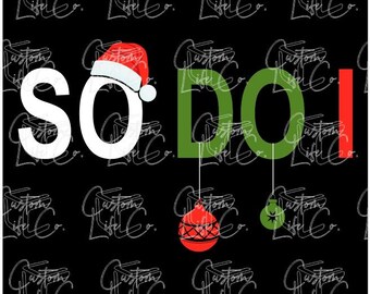 Bijpassende kerstshirts | Ik ook | Familieshirts | Digitale download | DTF | Afdrukken | Kleding