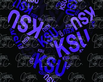 Team Hearts | KSU Wildcats | Digital Download | DTF | Print | Apparel