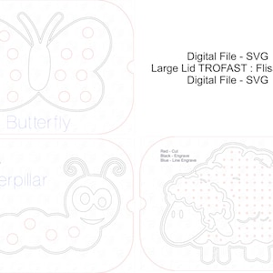 Large Lid TROFAST : Flisat Ikea ; Digital File - SVG