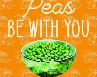 Thanksgiving-groepsshirts | Peas Be With You | Digitale download | DTF | Afdrukken | Kleding