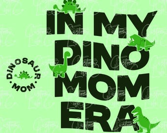 In My Dino Mom-tijdperk | Voorzakbundel | Digitale download | DTF | Afdrukken | Kleding
