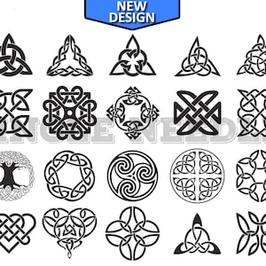 Keltische Muster Tattoo Flash Blatt Schablone für echte Stick und Poke Tattoos