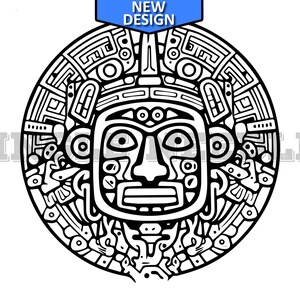 Aztec Tattoo Flash Sheet Stencil for Real Stick and Poke Tattoos - Etsy
