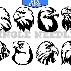 Birds Eagle Head Tattoo Flash Sheet Stencil for Real Stick and Poke Tattoos