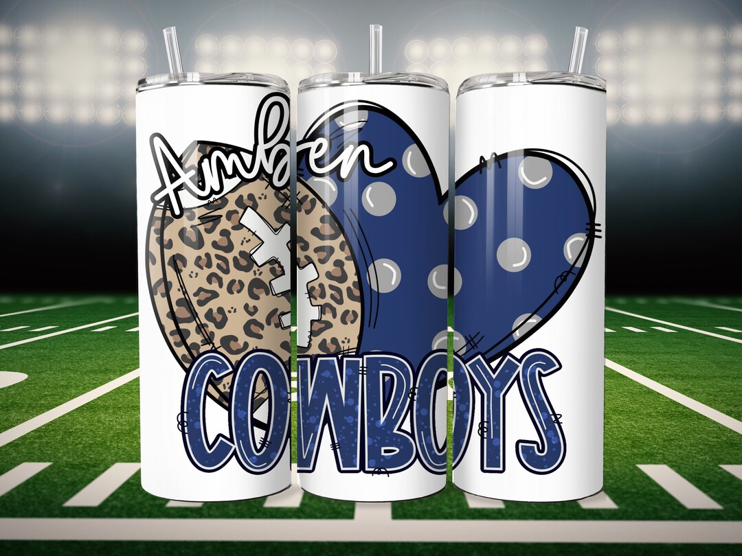 Custom Dallas Cowboys Tumbler 20oz Straight Tumbler Makes a Great Gift ...