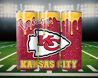 Custom Kansas City Chiefs Football Tumbler 20oz Tumbler Perfect Gift For Red Kingdom Lovers! Custom This For the Perfect Gift for Her or Him