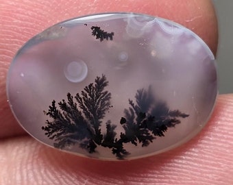 Dendritic Agate Gemstone: Unique Moon Scene, May Birthstone, black friday, blackfriday