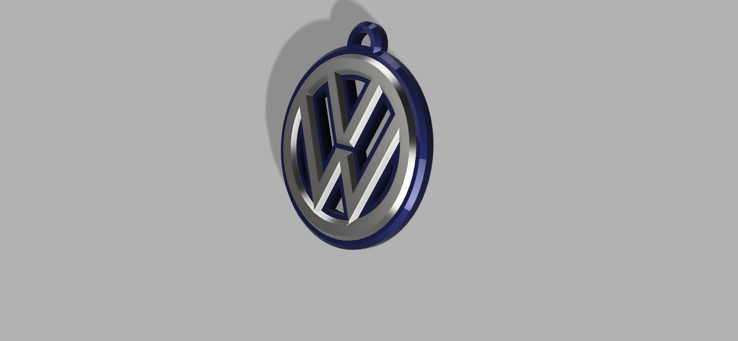 Generic Porte clé 3D en Crystal avec le logo du Volkswagen lumineux  multicolore sans emballage à prix pas cher