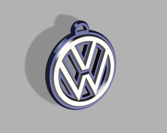 Archivo stl de impresión 3D de llavero VW