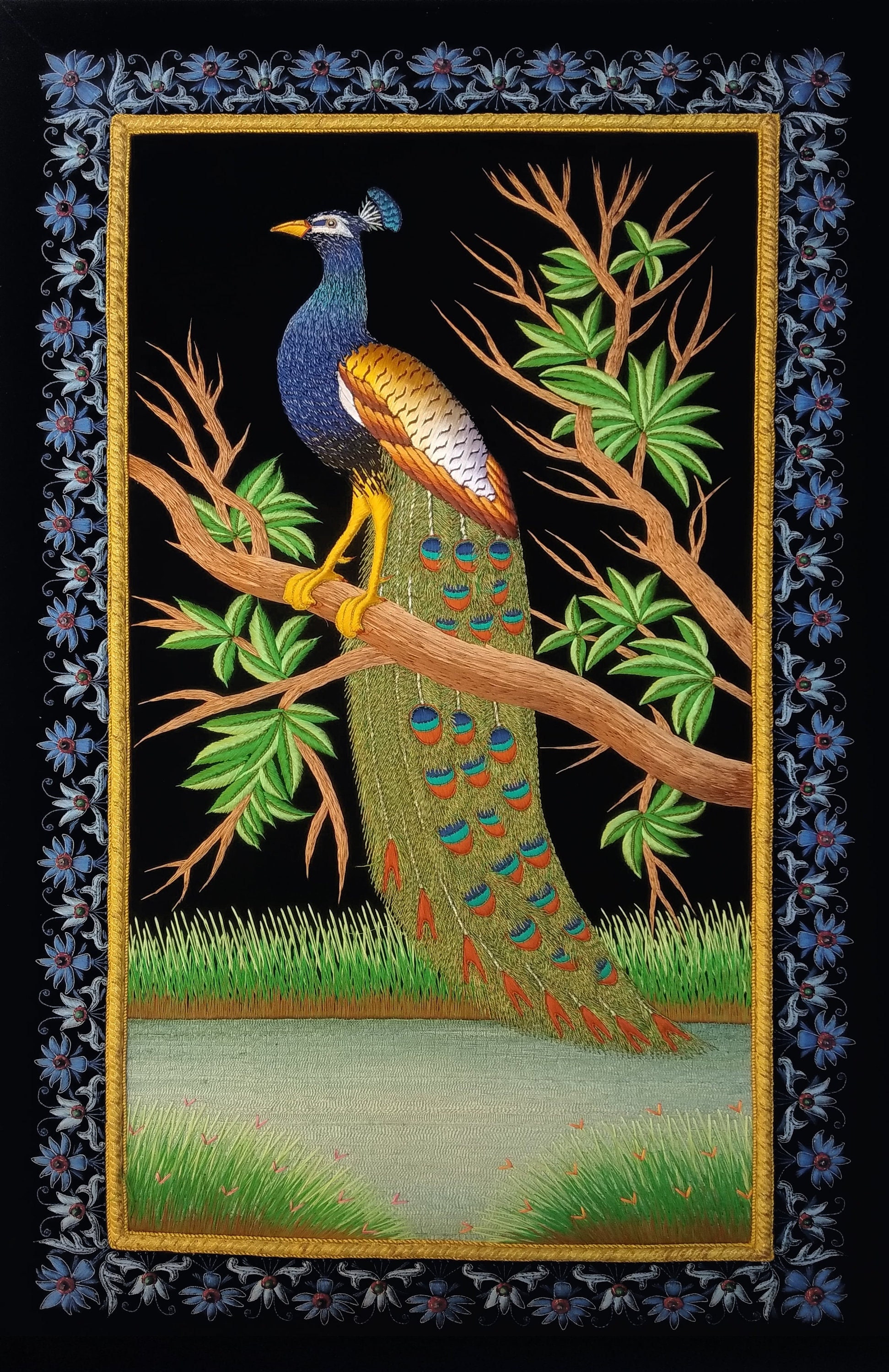 Accrochage Mural, Tapisserie, Art Artisanat, Artisanat | Peacock Art Familial Original Shams