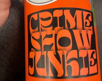 Crime Show Junkie Sticker, Crime Junkie Sticker, True Crime Merch, Vinyl Stickers, Water Bottle Stickers, Laptop Sticker