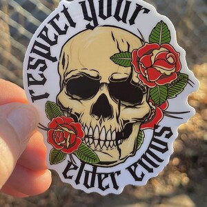 Elder Emo Sticker, Retired Emo Kid Sticker, Emo Music, Funny Sticker, Tattoo Aesthetic, Millennial Sticker, Stickers for Millennials