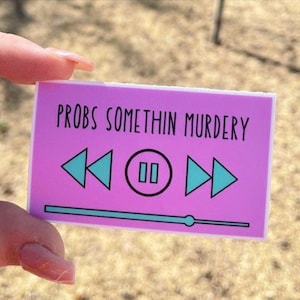 True Crime Podcast Sticker, True Crime Sticker, Funny Stickers, Laptop Stickers, Hydroflask Stickers, Water Bottle Sticker, Vinyl Sticker