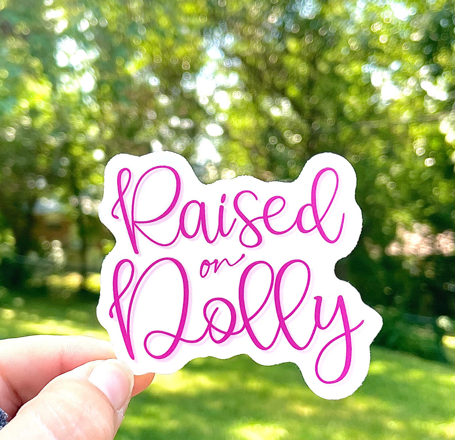 Raised on Dolly Sticker Dolly Parton Sticker Country Music Etsy