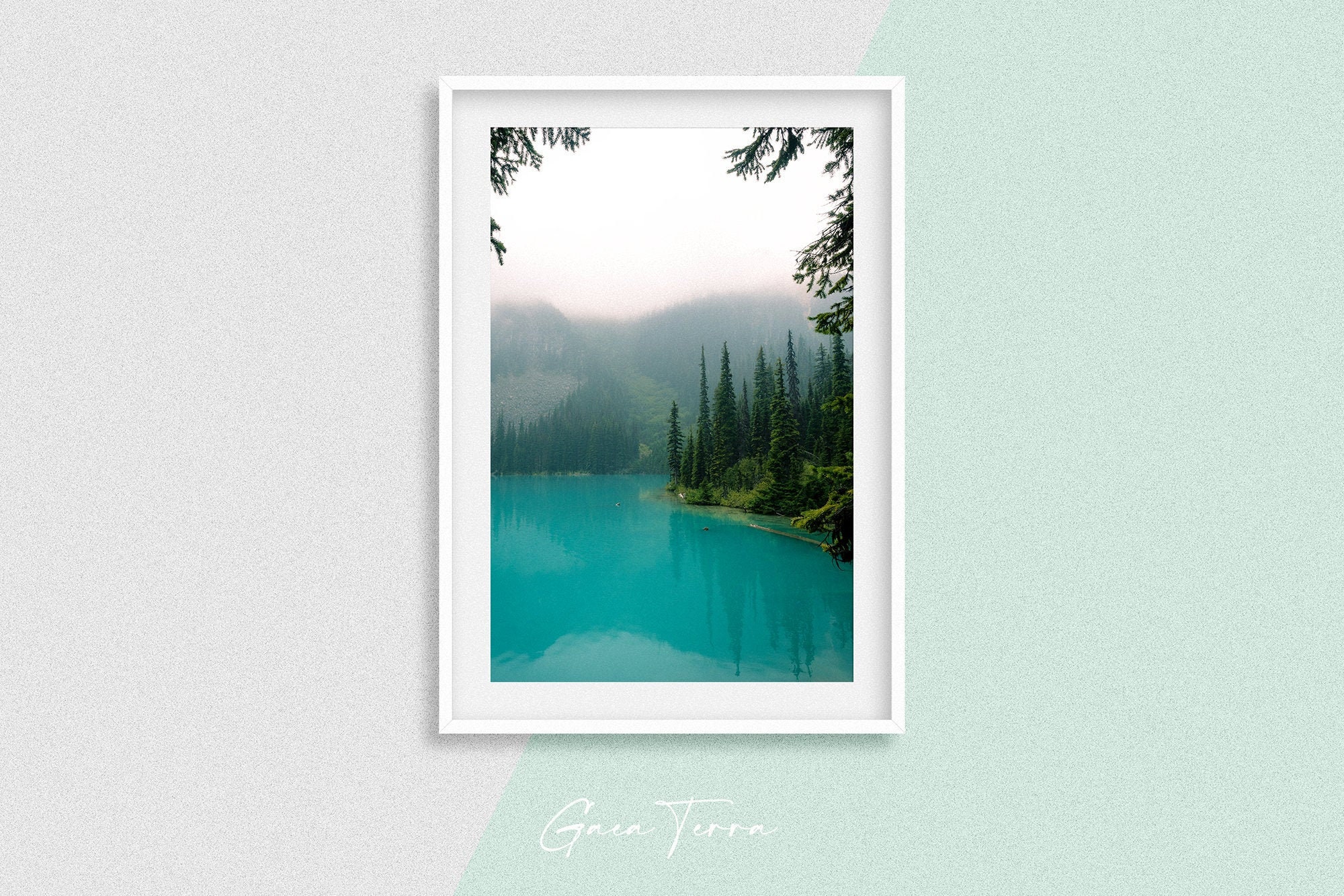 Blue Lake Fine Art Photography Poster Print Water Trees Etsy