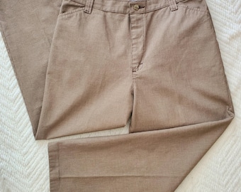 Vintage Brown Houndstooth Riders Casual Cowgirl Pants